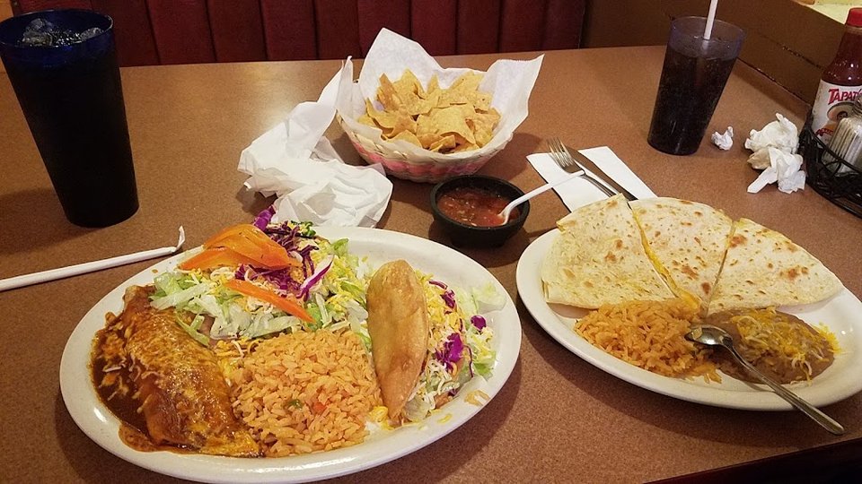 Printed menu with comfort food choices.