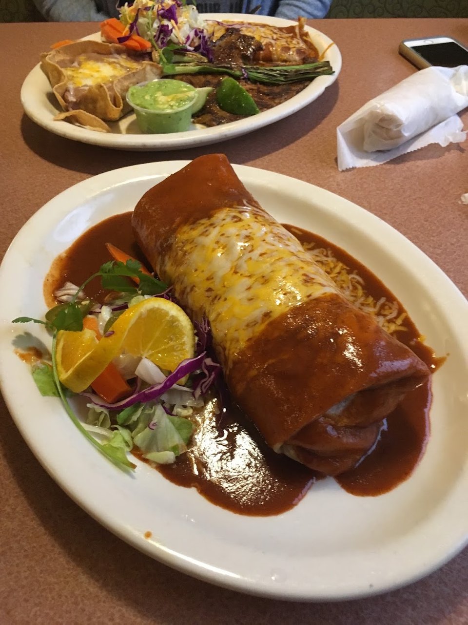 Restaurant menu with breakfast and lunch items.