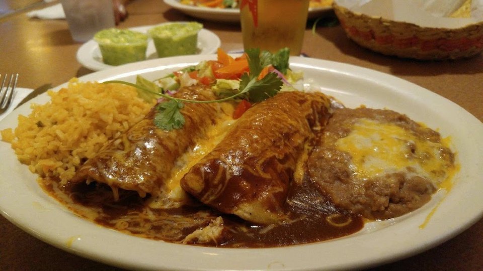 Printed menu with comfort food choices.